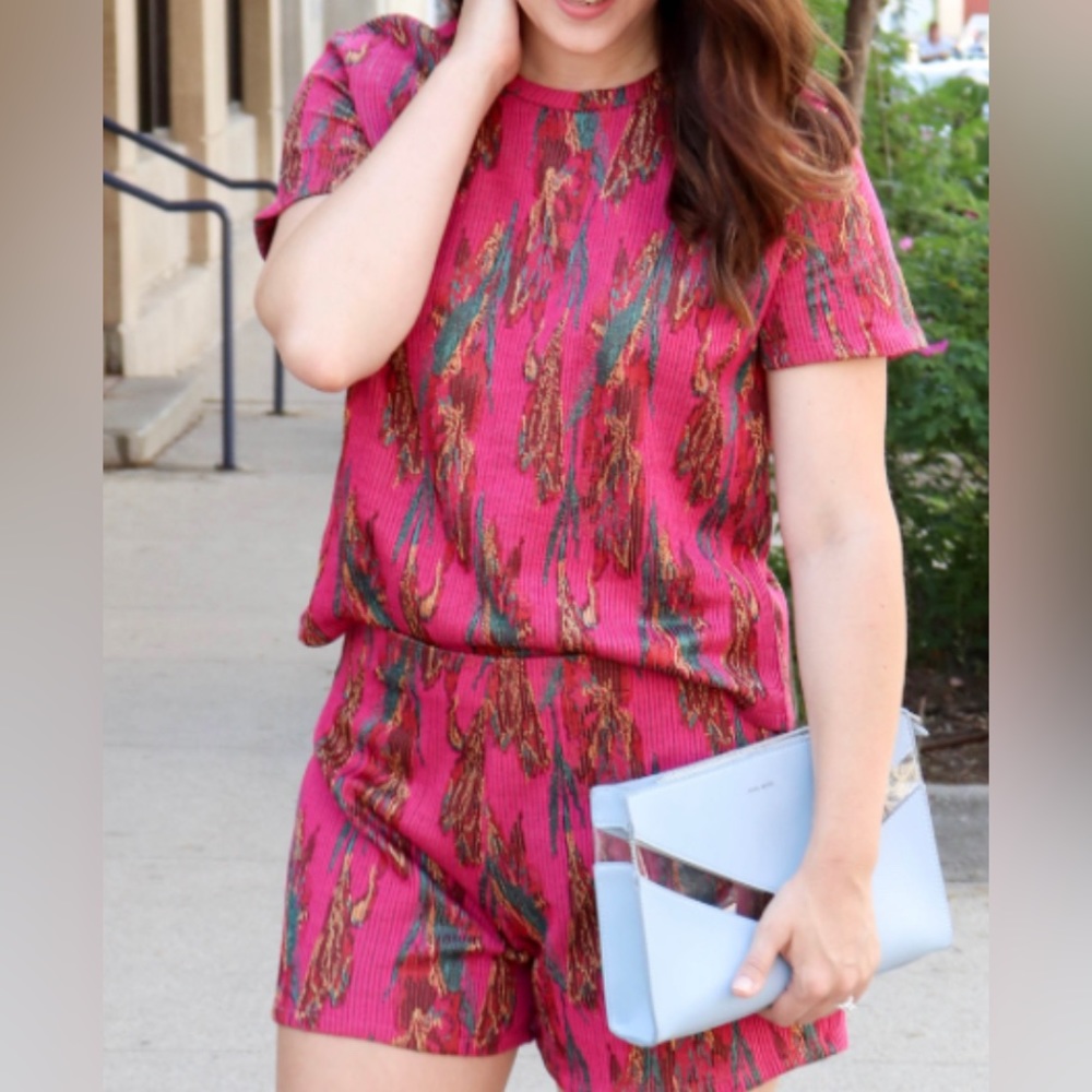 Zara matching set - shorts and top - size L